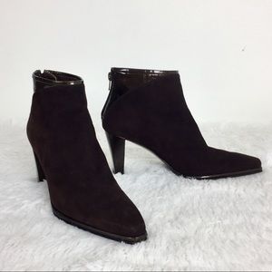 Stuart Weitzman Brown Suede Ankle Boots